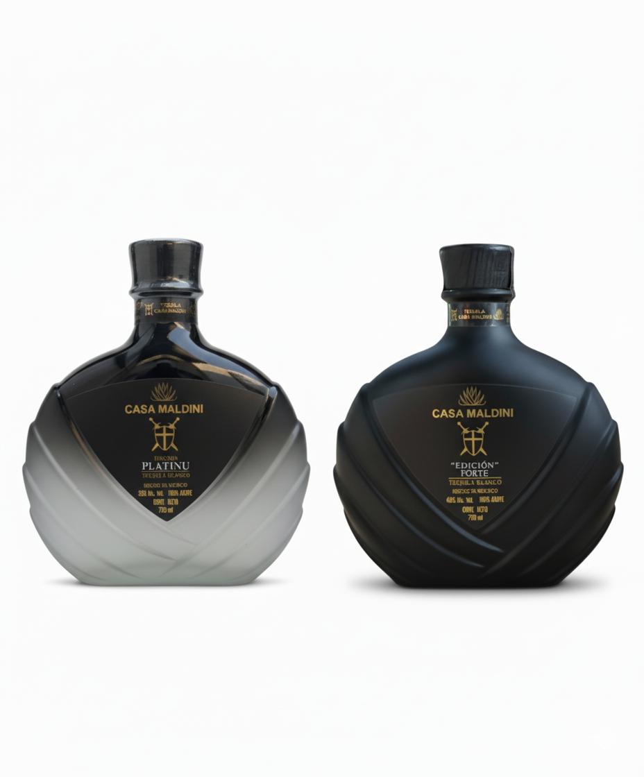 Duo Pack Tequila Casa Maldini Forte y Platinu