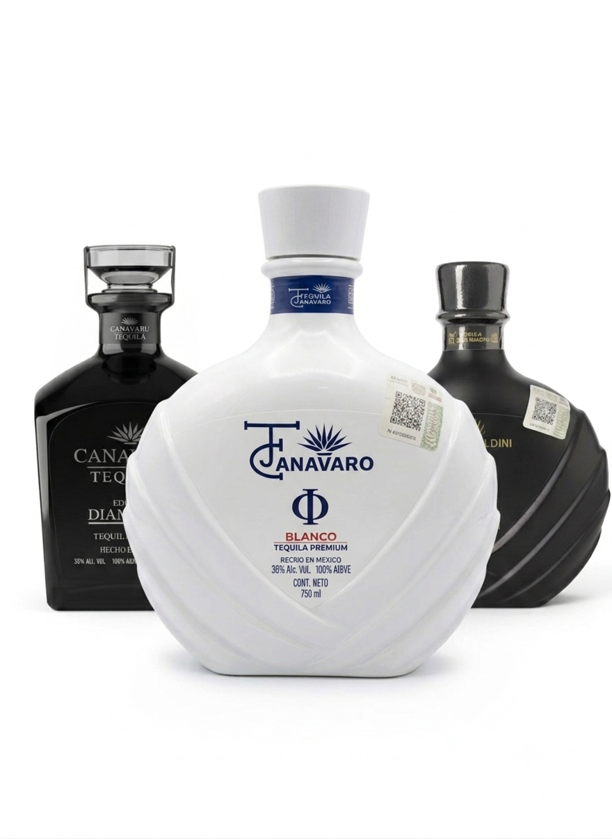 Tripack Tequila Casa Maldini Forte, Canavaru Diamante y Canavaro Blanco