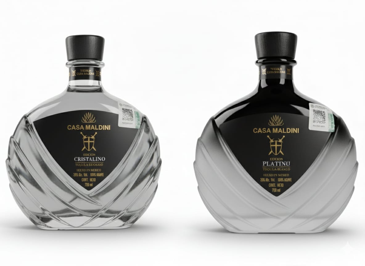 Duo Pack Tequila Casa Maldini Platinu y Cristalino